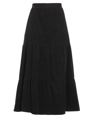 Chiara B. Woman Midi Skirt Dark Brown Size S/m Viscose, Elastane
