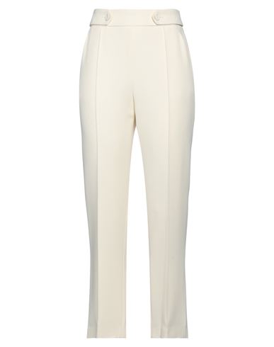 Ermanno Scervino Woman Pants Ivory Size 10 Viscose, Acetate In White