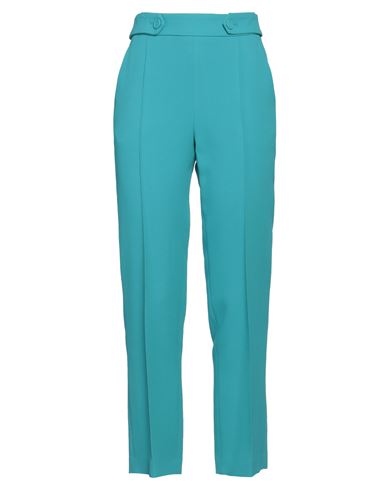 Shop Ermanno Scervino Woman Pants Turquoise Size 6 Viscose, Acetate In Blue