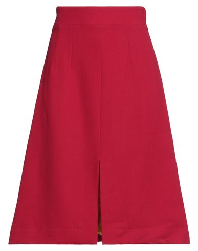 Dolce & Gabbana Woman Midi Skirt Red Size 6 Wool