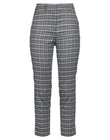 Peserico Woman Pants Grey Size 4 Virgin Wool, Elastane