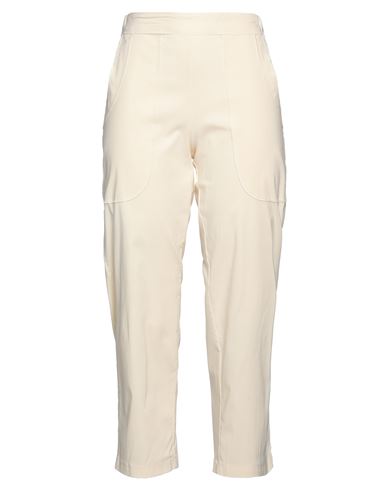 Tadaski Woman Pants Cream Size L Rayon, Polyamide, Elastane In White