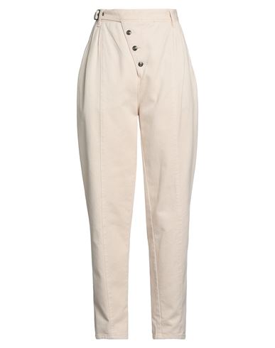 Etro Woman Pants Beige Size 12 Cotton