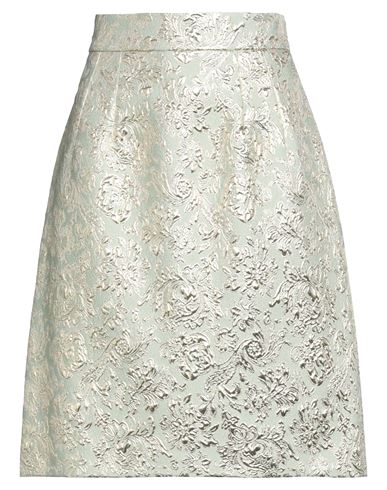 Dolce & Gabbana Woman Mini Skirt Light Green Size 2 Polyester, Polyamide, Metallic Polyester