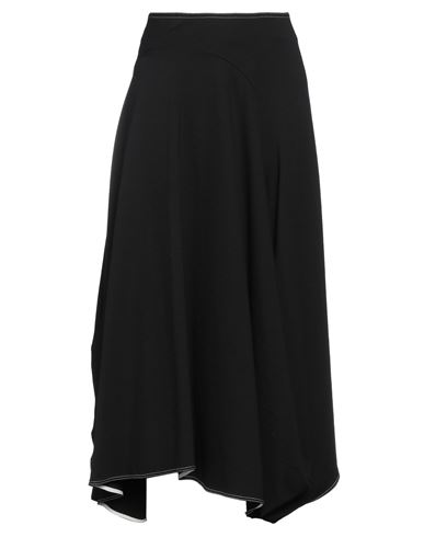 Meimeij Woman Midi Skirt Black Size 8 Viscose, Polyamide, Elastane