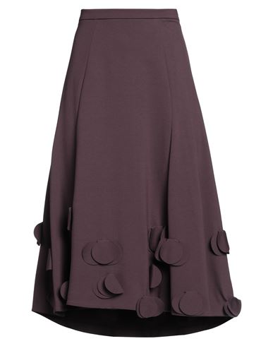 Meimeij Woman Midi Skirt Deep Purple Size 0 Viscose, Polyamide, Elastane