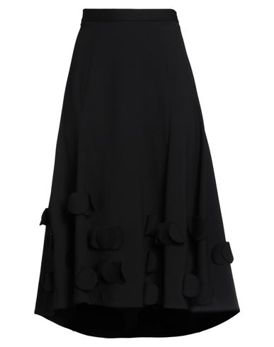 Meimeij Woman Midi Skirt Black Size 4 Viscose, Polyamide, Elastane