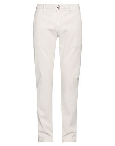 JACOB COHЁN JACOB COHЁN MAN PANTS LIGHT GREY SIZE 35 COTTON, ELASTANE, POLYESTER 