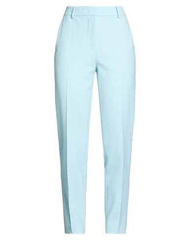 Boutique Moschino Woman Pants Sky Blue Size 6 Polyester, Virgin Wool, Elastane