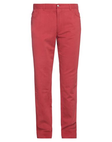Brioni Man Pants Red Size 44 Cotton