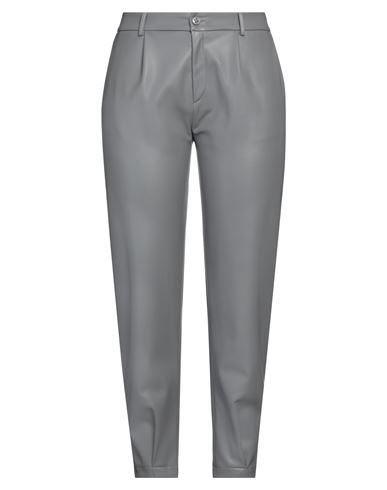 Jijil Woman Pants Light Grey Size 8 Polyester, Polyurethane Coated