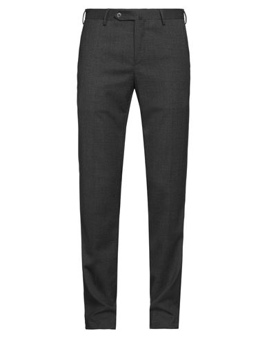 Pt Torino Man Pants Lead Size 30 Polyester, Wool, Elastane In Grey