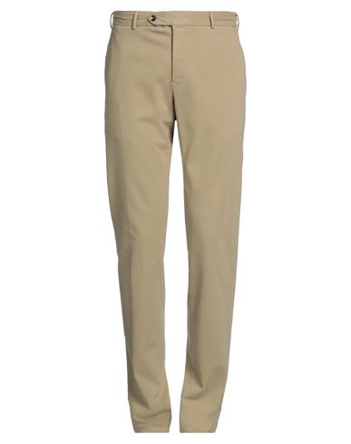 Shop Pt Torino Man Pants Sand Size 38 Modal, Cotton, Elastane In Beige
