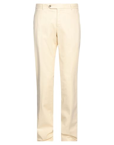 Pt Torino Man Pants Light Yellow Size 38 Modal, Cotton, Elastane