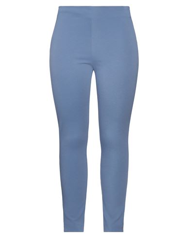 Max & Moi Woman Pants Light Blue Size 12 Viscose, Polyamide, Elastane