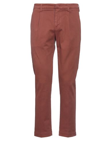 Entre Amis Man Pants Cocoa Size 34 Cotton, Elastane In Brown