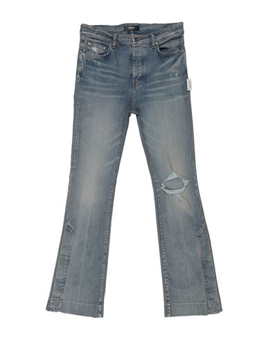 Amiri Man Jeans Blue Size 34 Cotton, Elastomultiester, Elastane In Blue