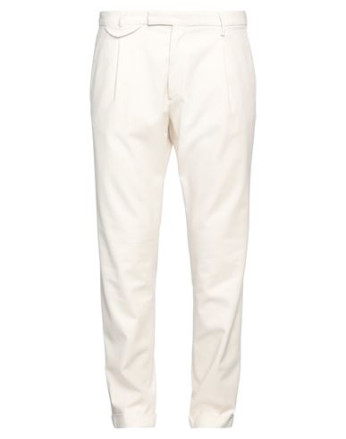 Michael Coal Man Pants Ivory Size 40 Cotton, Modal, Elastane In White