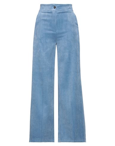 Ouvert Dimanche Woman Pants Slate Blue Size M Polyester, Nylon, Elastane