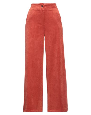 Ouvert Dimanche Woman Pants Rust Size M Polyester, Nylon, Elastane In Red