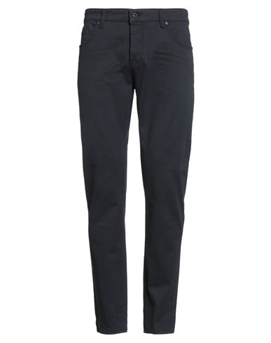 MESSAGERIE MESSAGERIE PATRIZIO PISCAGLIA MAN PANTS MIDNIGHT BLUE SIZE 33 COTTON, ELASTANE 