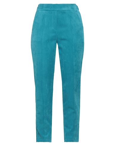 Ouvert Dimanche Woman Pants Turquoise Size S Polyester, Nylon, Elastane In Blue