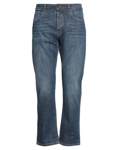 Messagerie Man Denim Pants Blue Size 32 Cotton, Elastane