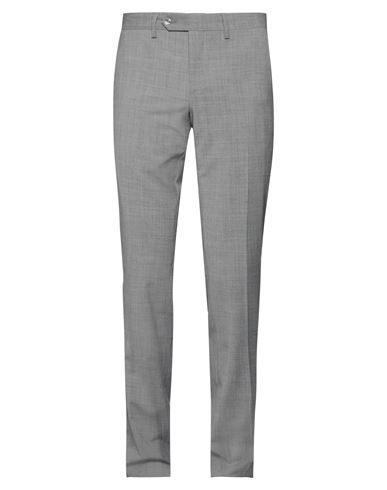 Messagerie Man Pants Grey Size 46 Wool, Polyester, Elastane
