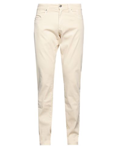 Jeckerson Man Pants Cream Size 33 Cotton, Lyocell, Elastane In White
