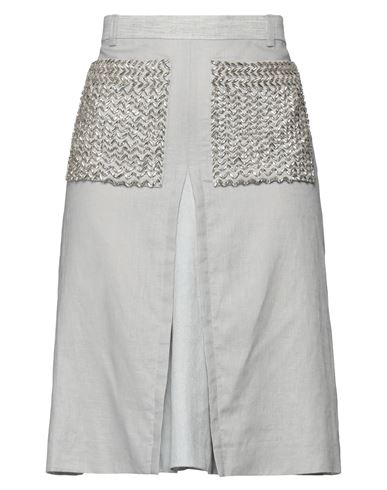 Burberry Midi Skirts In Grey