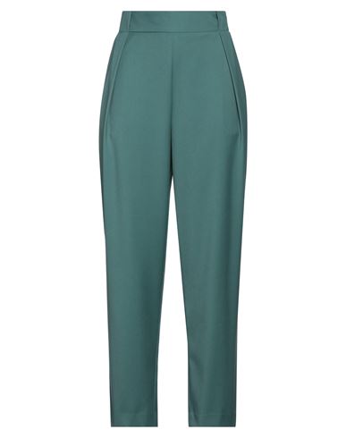 Solotre Woman Pants Sage Green Size 8 Polyester, Viscose, Elastane