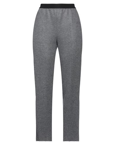 Shop Agnona Woman Pants Grey Size 12 Wool, Cashmere, Cotton, Elastane