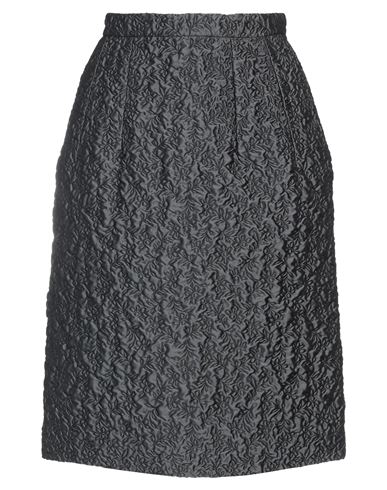 Aspesi Woman Midi Skirt Lead Size 6 Polyester, Polyamide, Silk In Grey