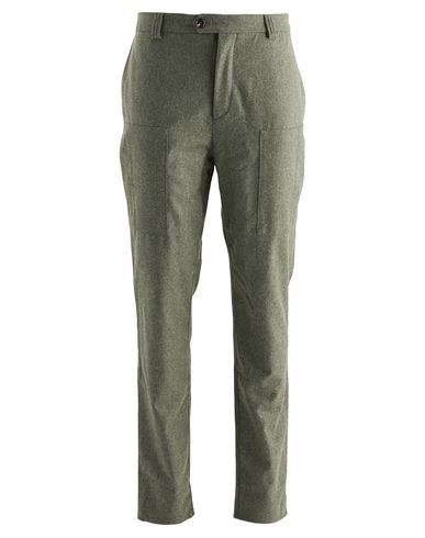 Shop Brunello Cucinelli Man Pants Military Green Size 38 Virgin Wool