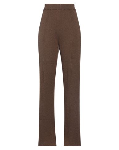 Meimeij Woman Pants Brown Size 4 Wool, Polyamide