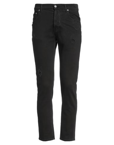 Grey Daniele Alessandrini Man Pants Black Size 29 Organic Cotton, Elastane