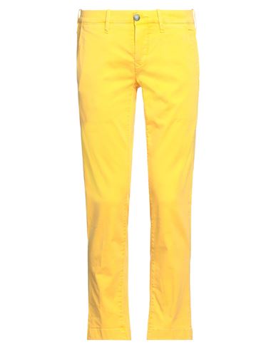 Jacob Cohёn Man Pants Ocher Size 30 Cotton, Elastane In Yellow