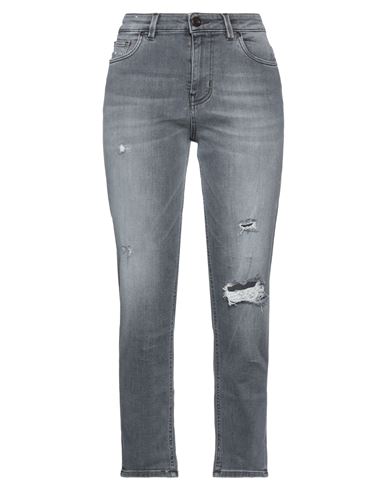 Pt Torino Woman Jeans Grey Size 30 Cotton, Elastomultiester, Elastane