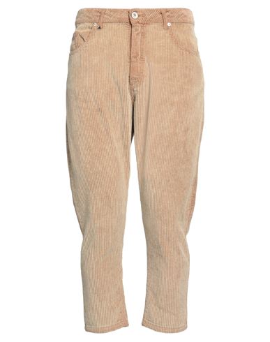 Berna Man Pants Camel Size 36 Cotton In Beige