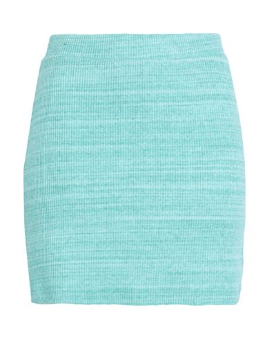 Vans Cosmos Skirt Woman Mini Skirt Turquoise Size L Cotton, Polyester, Elastane In Blue