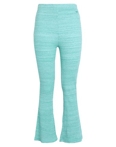 Vans Cosmos Flare Pant Woman Pants Turquoise Size L Cotton, Polyester, Elastane In Blue