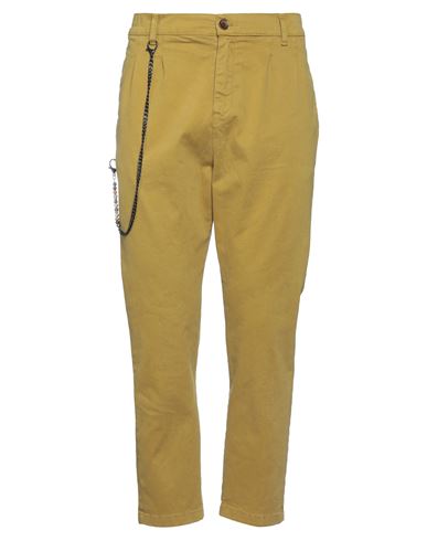 Imperial Man Pants Mustard Size 36 Cotton, Elastane In Yellow