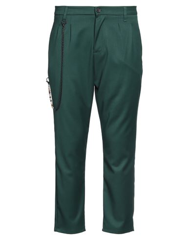 IMPERIAL IMPERIAL MAN PANTS DARK GREEN SIZE 34 POLYESTER, VISCOSE, ELASTANE