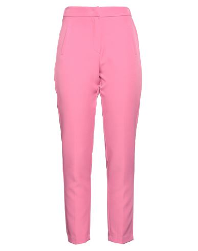 Kontatto Woman Pants Pink Size M Polyester, Elastane
