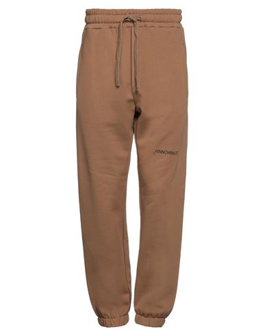 Hinnominate Man Pants Camel Size S Cotton In Beige