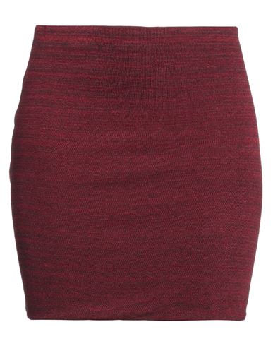 Isabel Marant Étoile Marant Étoile Woman Mini Skirt Burgundy Size 10 Viscose, Polyamide, Elastane In Red