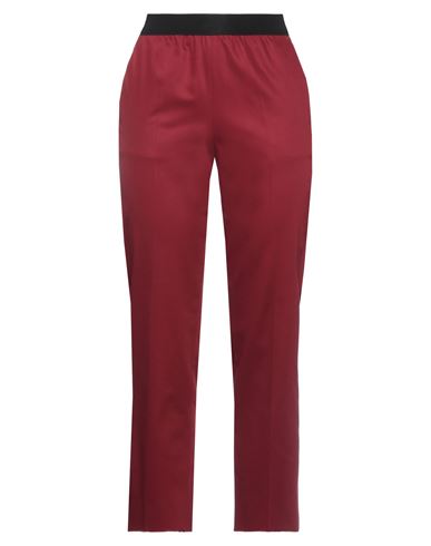 Agnona Cotton Trousers In Red
