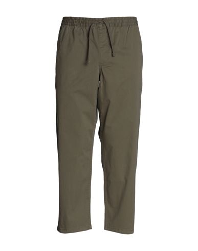 Vans Range Loose Cropped Elastic Waist Pant Man Pants Military Green Size Xl Cotton, Elastane