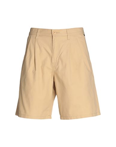 Vans Authentic Chino Pleated Loose Short Man Shorts & Bermuda Shorts Sand Size 33 Cotton In Beige