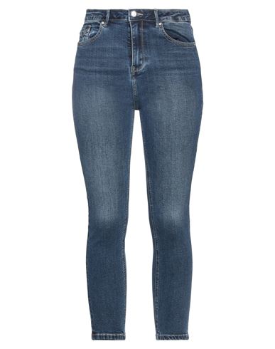 Take-two Woman Jeans Blue Size 28 Cotton, Elastane